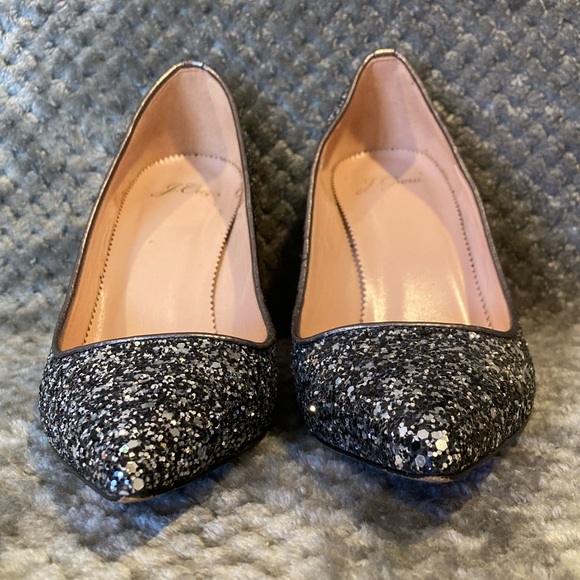 J. Crew Elsie pumps in gunmetal glitter - Picture 4 of 12